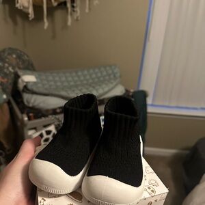 Black and White Kids Shoes